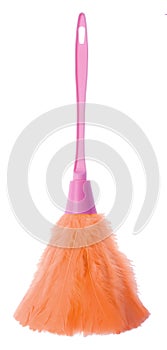 Ostrich feather duster with wooden handle