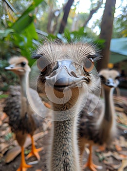 Ostrich is flightless bird native to Africa