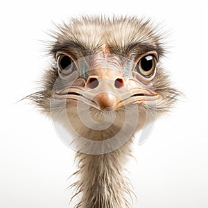 Ostrich Photo: Extremely High Resolution With Soft Lighting And Super Detail