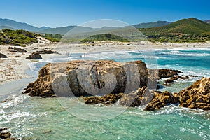 Ostriconi Beach in north Corsica