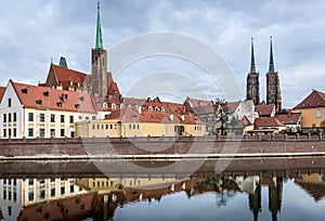 Ostrow Tumski in Wroclaw