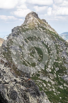 Ostry Rohac peak in Zapadne Tatry mountains in Slovakia