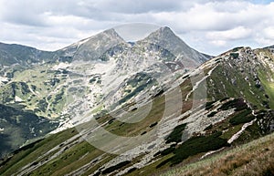 Ostry Rohac and Placlive peaks on Rohace mountain group in Western Tatras mountains in Slovakia