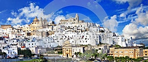 Ostuni beautiful white town in Puglia, Italy