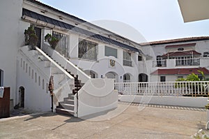 Osu Castle, also known as Christiansborg, the former house of the Ghanian president, in Accra, Ghana