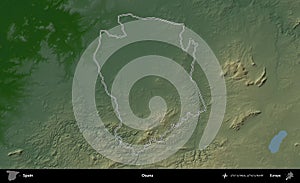 Osuna outlined, Spain. Physical