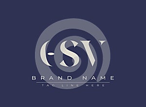 OSV abstract letter logo design