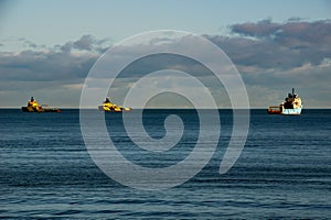 OSVs at Anchor off Aberdeen