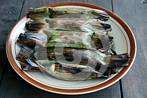 Otak-Otak is an Indonesian snack.