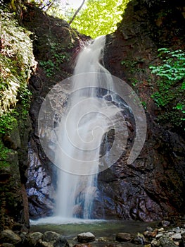 The Otaki-Mentaki waterfall on the Nakasendo Road hike between Magome and Tsumago