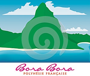 Otemanu mountain of Bora Bora, French Polynesia