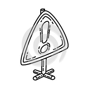 Other Danger Icon. Doodle Hand Drawn or Outline Icon Style