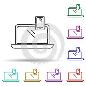 Other devices multi color icon. Simple thin line, outline vector of security icons for ui and ux, website or mobile application