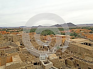 An other view from above of   the oasis of Figuig