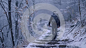 Others choose to spend the day outdoors taking hikes or walks enjoying the fresh start and the crisp winter air photo