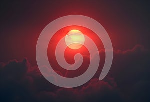 An Otherworldly Scene of an Eclipsed Sun