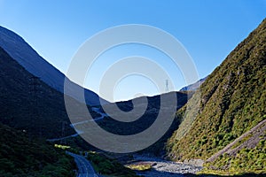 Otira Gorge along the Great Alpine Highway