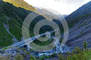 Otira Viaduct along the Great Alpine Highway, New Zealand