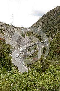 Otira Viaduct at Arhtur`s Pass