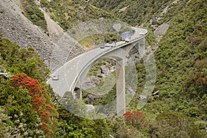 Otira Viaduct at Arthur`s Pass