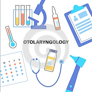 otolaryngology tools concept