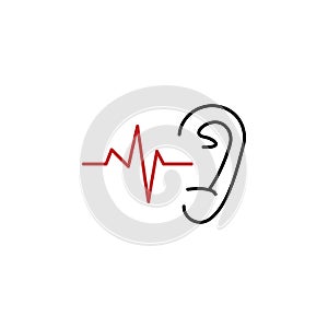 Otology 2 colored line icon. Simple colored element illustration. Otology icon design from medicine set photo