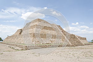 Otomi pyramid at the PahÃÂ±u archaeological zone in Hidalgo, Mexico photo