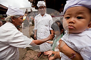 Oton ceremony on Bali island