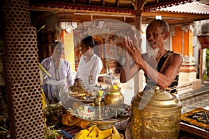 Oton ceremony on Bali island