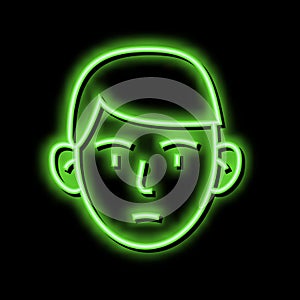 otoplasty disease neon glow icon illustration