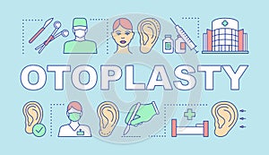 Otoplasty word concepts banner photo