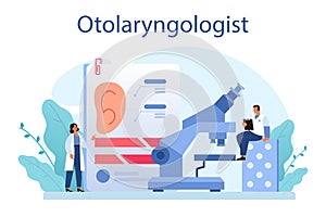 Otorhinolaryngologist concept. Healthcare concept, idea of ENT doctor