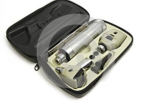 Otoscope and Opthalmoscope set for ear eye examination