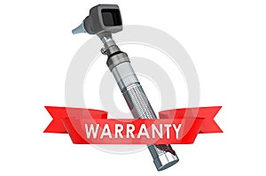 Otoscope warranty, service concept. 3D rendering