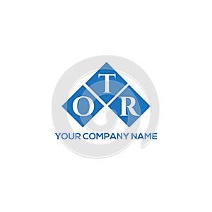 OTR letter logo design on white background. OTR creative initials letter logo concept. OTR letter design