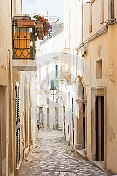 Otranto, Apulia - A dreamily alleyway within the old town of Otranto in Italy