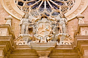 Otranto Cathedral front statues