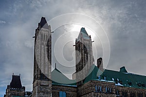 Ottawa CANADA - February 17, 2019: Federal Parliament Building of Canada in Ottawa, North America