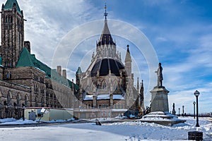 Ottawa CANADA - February 17, 2019: Federal Parliament Building of Canada in Ottawa, North America