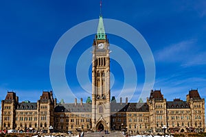 Ottawa CANADA - February 17, 2019: Federal Parliament Building of Canada in Ottawa, North America