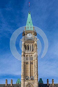 Ottawa CANADA - February 17, 2019: Federal Parliament Building of Canada in Ottawa, North America