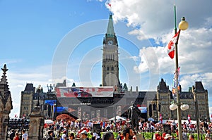 2011 Canada Day in Parliament Hill, Ottawa, Canada