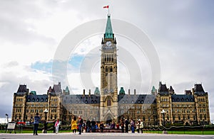 Parliament of Canada building in Ottawa