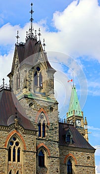 West Block is one of the three buildings on Canada`s Parliament Hill, photo