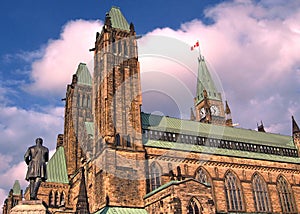 Ottawa Parliament the central block May 2008