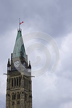 Ottawa Peace Tower Half Mast