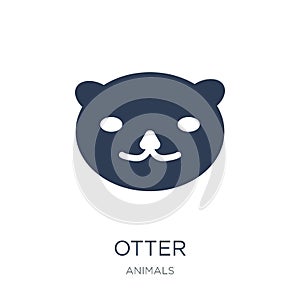 Otter icon. Trendy flat vector Otter icon on white background fr