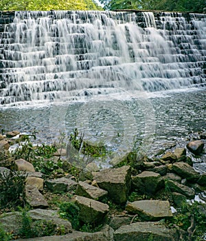 Otter Lake Dam in the Blue Ridge Mountains