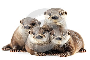 Otter, mammal Otters found in Thailand: 1. Small, short-clawed otter 2. Smooth-haired large otter 3. Common large otter.