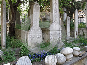 Ottoman Cemetery in Eyup, Istanbul.